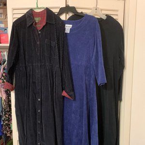 3 Dress Bundle - Petite M (Eddie Bauer/Blair)